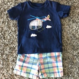 Matching boys short set